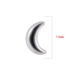 1 PC Surgical Steel Dermal Anchor Moon Shape Micro Dermal Anchor Flower Star Piercings Skin Diver Piercing Body Jewelry 14g