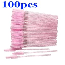 Wholesale 100/500/1000pcs Spoolies for Eyebrow Beauty Tools Eye Lash Extension Colorful Disposable Mascara Wands Eyelash Brush