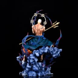 New One Piece Enel Gk Action Figure Led Light Up Three Head Sculpt Collectible Model Figurine Ornament Adult Desktop Ornament