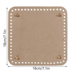 Square Bottom for DIY Knitted Bag PU Leather Bag Accessories Handmade Bottom DIY Crochet Bag Bottom Handbag Parts