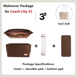 Purse Organizer insert for Handbags Base Shaper 3pc Set city33 Felt Organizer Insert Large Tote Bag Organizer with Zipper