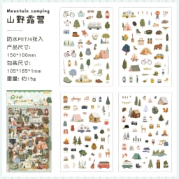 4/24 Sheets Cute Magazine Scrapbooking Stickers Pack DIY Junk Journal Material Decoration Album Diary Stationery supplies