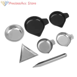 1 Set Weighing Powder Pans Scale Pan For Weigh Liquid Powder Gems Diamond Gemstone Weighing Pan