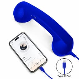 Universal Mobile Phone External Handheld Microphone Classic Cellphone Wired Earpiece Receiver Headset For 3.5mm and Type-C Port