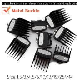 8pcs/set For Wahl Universal Hair Clipper Limit Comb Guide Trimmer Guards Attachment 1.5/3/4.5/6/10/13/19/25mm