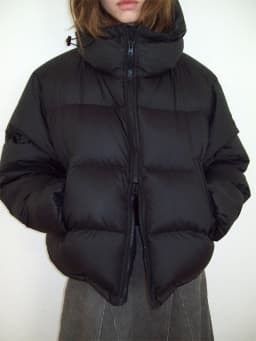 Fashionable Short Duck down Jacket Coat Warm Winter Outerwear Hooded Smooth 90% down Women's Commute Style Zipper Closure