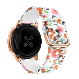 20mm Band For Samsung Galaxy Watch 4 5 44mm 40mm 4 classic accessories Sport Printed silicone bracelet Galaxy 5 pro 45mm strap