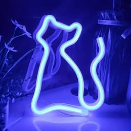 Cute Cat Bedroom Ambient Light, Wall Decoration, Night Light, Holiday Gift, Cute Animal-Themed Ambient Decorative Light, USB or 3*Aa Battery Powered (Batteries Not Included in Shipping)