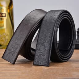 100 120 130 140 150 160 170 180cm Automatic Belt Without Buckle Men Width 3.5cm No Buckle Good Quality Leather Belt Body Strap