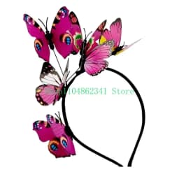 Butterfly Themed Hairband Party Costume Hair Accessory Party Headwear Suitable for Halloween Cosplay Garden Weddings