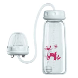 BornBL 6 Month+ 8oz 240ml Hands Free PP Baby Feeding Bottle with Tube Anti-Colic Nursing System, Bpa Free