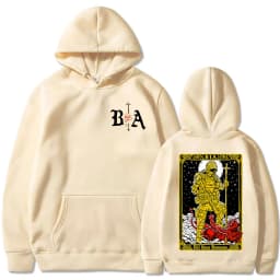 Demons Skeleton Brothers in Arms Double Sided Printed Hoodies Men's Clothing Fashion Sweatshirt Oversized Long Sleeve Pullovers