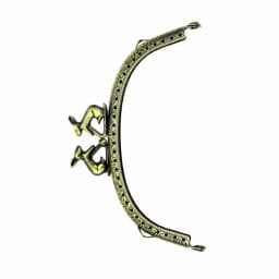 1 Piece 12.5 CM Embossing Arc Antique Bronze Rabbit Head Metal Purse Frame Kiss Clasp DIY Bag Accessory