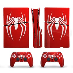 Skin Sticker For PS5 Slim Disc Edition Console Decal Vinyl Cover Case 2PCS Controller Gamepad Dustproof For PS5Slim Accessorie