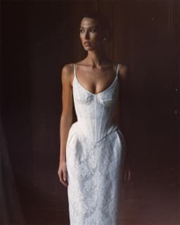 Tokyo Customized White Spaghetti Strap Wedding Dress Sleeveless Lace Bridal Gown Elegant Mermaid Ankle-Length Wedding Gown 2026