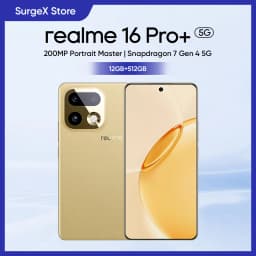 realme 16 Pro Plus 5G Smartphone Snapdragon 7 Gen 4 Chipset 200MP Wide-angle Camera 6.8" 144Hz AMOLED Display