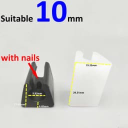 U Shaped Chair Leg Pad Anti-front Tilt Glides for Floor Protector Furniture Foot Table Leg End Tube Caps