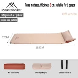 Outdoor Camping Self-Inflating Air Mattress Egg Crate Foam Sleeping Pad Moisture-Proof Floor Mat for Wild Tent Hiking
