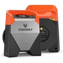 ETENWOLF ZEPHYR S5C Portable Tire Inflator Heavy-Duty Car compressor 160PSI &15600mAh for Pickups Car Tires Motorcycles