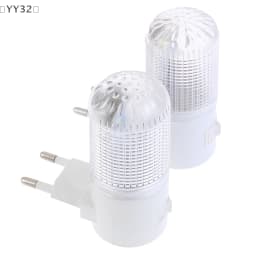 〔YY32〕 2 Pcs Emergency Light Wall Lamp Home Lighting LED Night Light EU Plug
