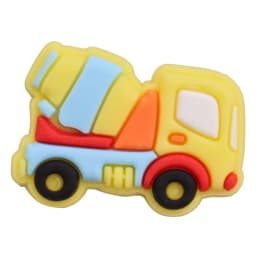 Single Sale 1pcs PVC Shoe Charms Fire Engine Excavator Crane Truck Hole Slipper Accessories Shoes Ornament For Children Gift