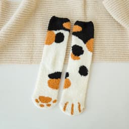 Sweet Pink Rabbits Bowknot Imitation Mink Socks Winter Plush Warm Home Sleeping Socks Ins Japanese Cartoon Cute Furry Tube Socks