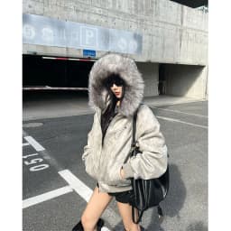 American Retro Jacket Faux Fur Hooded Longe Sleeve Women Casual Pure Color Vintage Sweatshirt Aesthetics Parkas Autumn Clothing