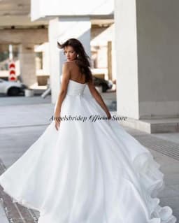 Customized Aso Ebi A-line Wedding Dresses High Neck Zip Luxury Sequins Bridal Gowns Vestidos De Novia For Women
