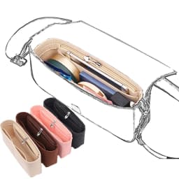 1PC Felt Insert Bag Organizer, Makeup Organizers, Liner Perfect for Brand Women's Handbags For And Cosmetic Bags