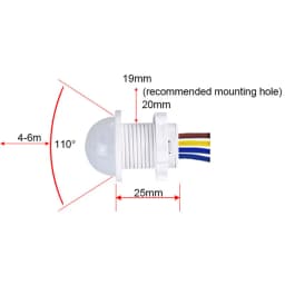 110V 220V Mini Motion Sensor Pir Infrared Motion Sensor Smart Switch Sensor Smart Home Human Body Automatic Sensor Night Lamp
