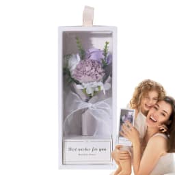 Carnation Flower Bouquet Multipurpose Decorative Flower Box Floral Set Realistic Artificial Bath Floral For Mother's Day Birthda