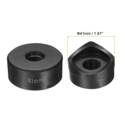 10-50mm Sheet Metal Punch Hole Punch Bearing Steel Precise Cutting Manual Knockout Kit w External Hex Shank for Metal Plate Sink