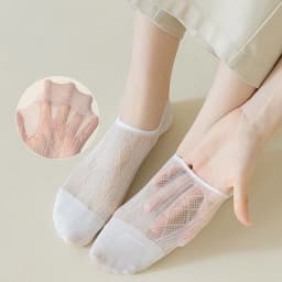 5 Pairs Women Summer Thin Invisible Socks Silicone Non-slip Mesh Breathable Boat Sock Low Cut No-show Female Slippers Socks