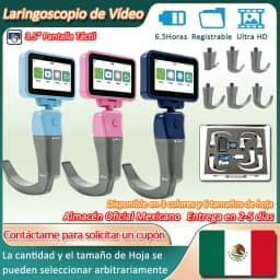 3.5' HD Touch Screen Anesthesia Digital Video Laryngoscope 6 Sizes Reusable Sterilizable Blades Optional