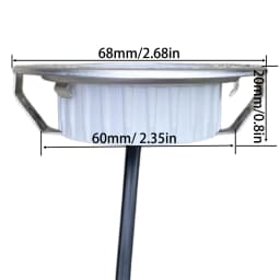 2-Piece AC DC 12V 1.5W Stove Hood Smoke Vent Light for 60mm 2.4inch Hole with DJ612 Connector Cooker Range Hood Light