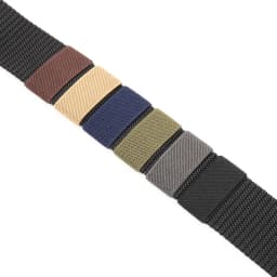 Elastic Nylon Belts Loop Waistband Elasticity Ring Fixed Buckle Trouser Belt Loops Keeper Webbing Rubber Band Tail Clip