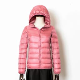 Women's Lightweight Casual Hooded Down Jacket Autumn Winter Minimalist Short Down Coats Female Solid Color Zipper Warm Outerwear