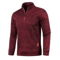 Men's Knitted Sweatshirts Casual Thicker Half Zip Pullovers For Male Hoody Man Solid Color Turtleneck Sweater Coats BSD-ZW118
