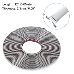 3M/5M Exterior Car Chrome Body Strip Bumper Auto Door Protective Moulding Styling Trim Sticker 6MM 8MM 10MM 12MM 15MM 20MM 30MM