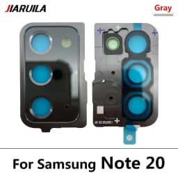 NEW For Samsung Note 20 Ultra Repair Housing Back Rear Camera Glass Lens with Cover Frame Holder with Sticker Note 20 Ultra