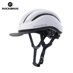 ROCKBROS Cycling Integrated Helmet High Strength 54-60cm Head Circumference Wide Brim Helmet Photochromic Goggles Cycling Helmet
