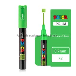 1 UNI POSCA PC-1M Marker Art Supplies for Artist POP Poster Pen Graffiti Advertising 0.7mm Art Stationery Multi-color Optional