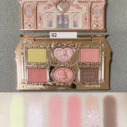 Flower Knows Midsummer Fairytales Embossed Five Color Pressed Glitter Eye Shadow Natural Shimmer Pigment Eye Shadow Pallete