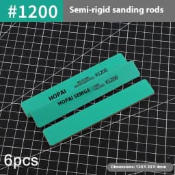 Hot Sale New 6Pcs MS-E400-1500 Semi-rigid Sanding Sticks Plastic Model Polishing Rod For DIY Assembling Model Build Tools