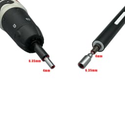 4mm Adapter 6.35mm 1/4" Precision Bits Set Screwdriver Repair Mobile Phone Camera Computer Holder Hex Shank