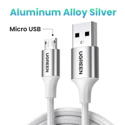 UGREEN Micro USB Cable 3A Nylon Fast Charge USB Data Cable for Samsung Xiaomi LG Tablet Android Mobile Phone USB Charging Cord