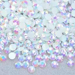 JUNAO 4mm 5mm 6mm Jelly Pink AB Flatback Round Rhinestones Glittler Resin Crystal Strass Nail Art Stones For DIY Decoration