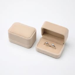 High-grade Double Slot Ring Box Jewelry Box for Wedding Proposal Engagement Ring Gift Storage Velvet Jewelry Organizer Box