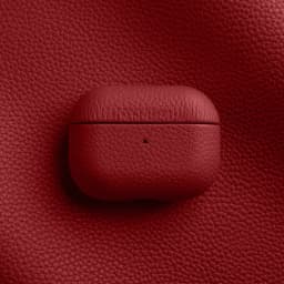 For AirPods Pro 2 Case Genuine Leather Bluetooth Earphone Accessories For AirPods 3 2 Lychee Pattern Natural Cow Cases