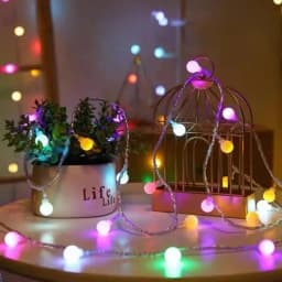 LED String Lights USB/Battery Power Globe Bulbs LED Ball Garland Lights Garden Christmas Camping Tent Canopy Decor